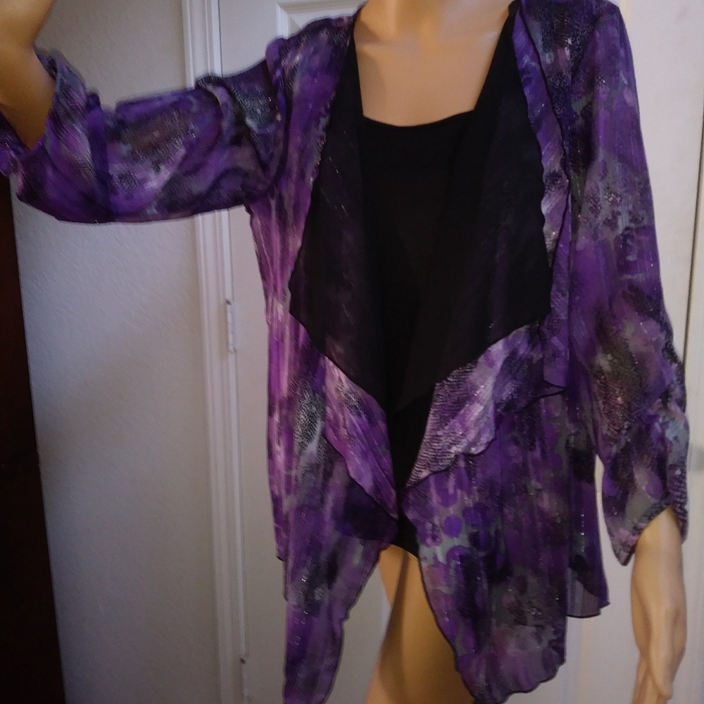 Zach & Rachel Beautiful 2 Piece Multi Purple & Bla